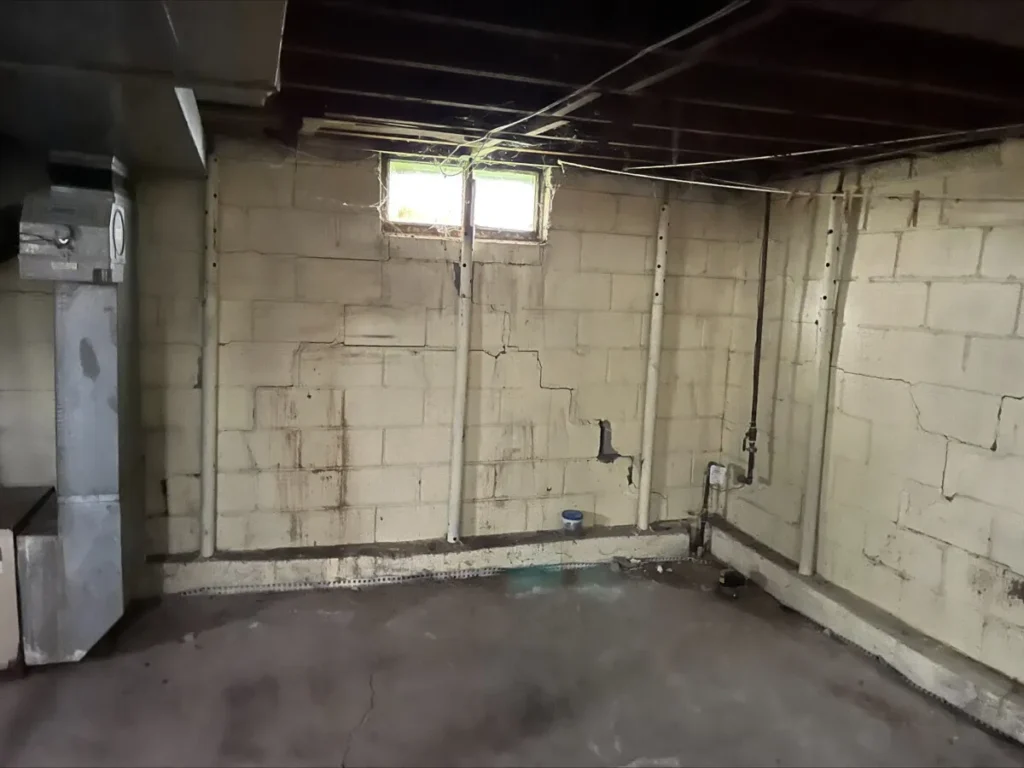 basement wall repair city state